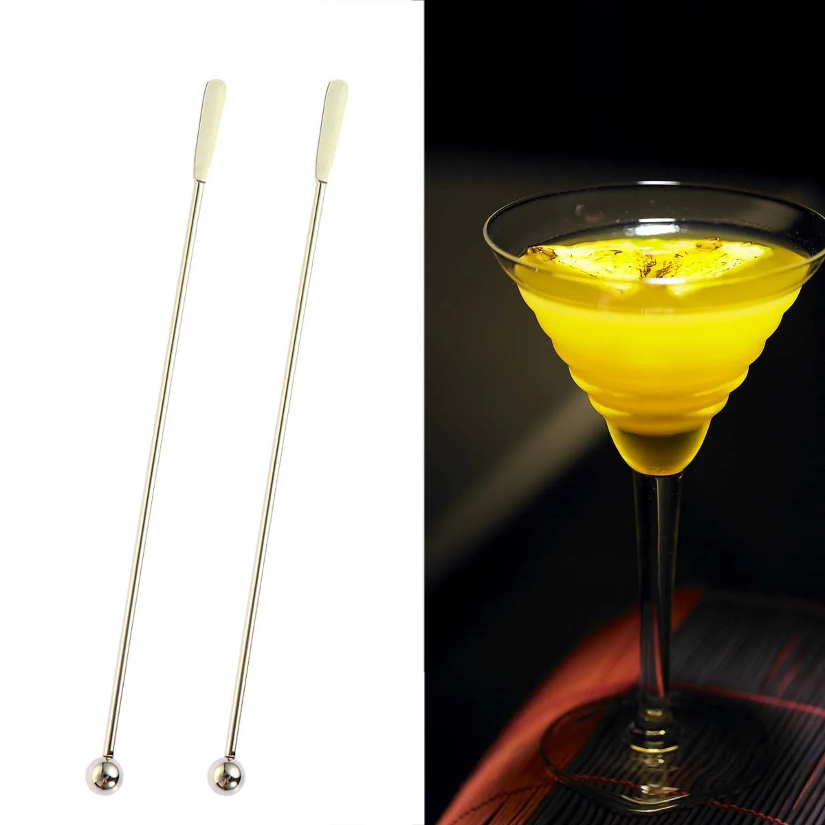 5 Pcs Stainless Steel Stirring Rod Fruit Stick Cocktail Stirrer Swizzle Sticks Drinks for
5 Pcs Stainless Steel Stirring Rod Fruit Stick Cocktail Stirrer Swizzle Sticks Drinks for
