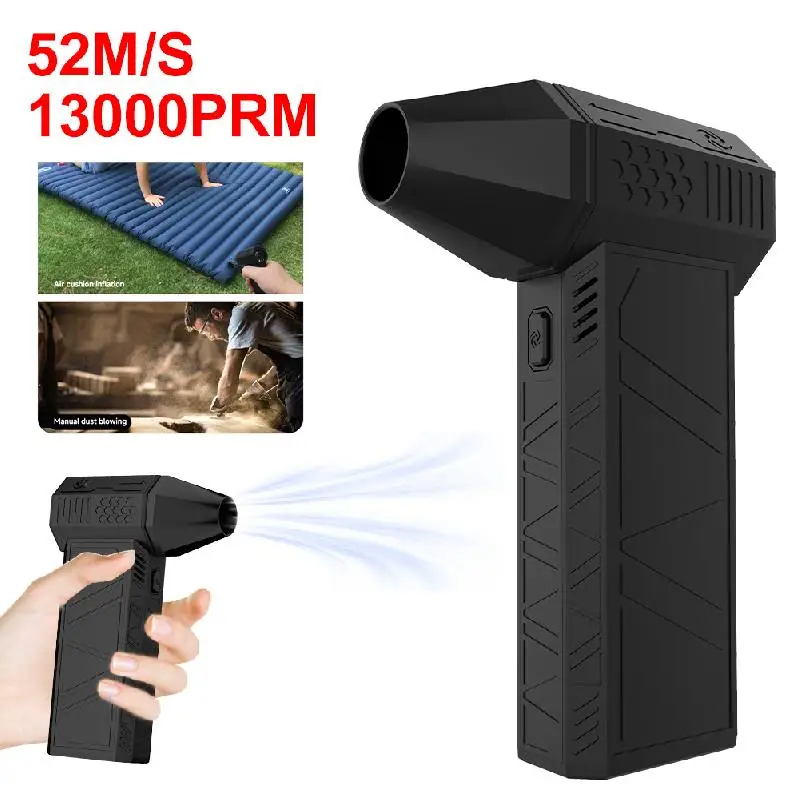 NEW 130000 RPM Turbo Blower Mini Turbo Jet Fan Industrial Agriculture Life Available USB Rechargeable Brushless Motor
NEW 130000 RPM Turbo Blower Mini Turbo Jet Fan Industrial Agriculture Life Available USB Rechargeable Brushless Motor
