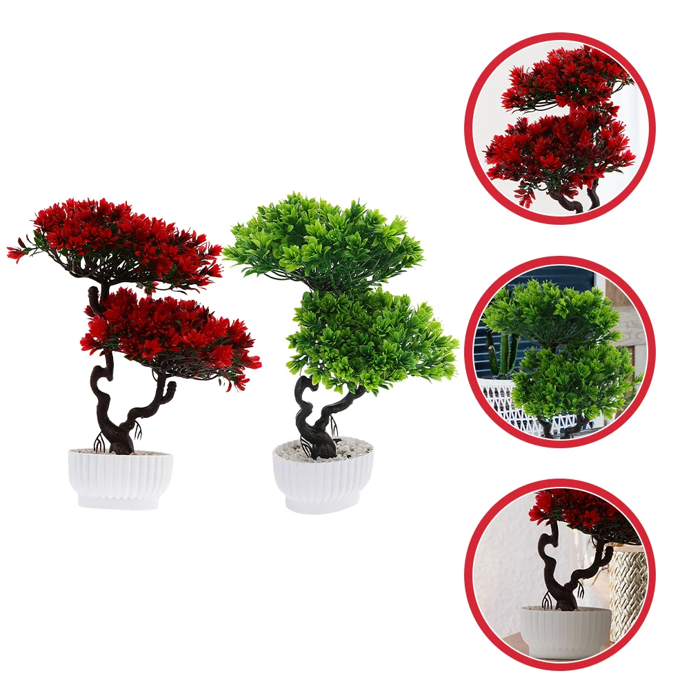 2 Pcs Japanese-style Welcome Pine Flower Potted Plant Office Artificial Plants Indoor Plastic Adornments
2 Pcs Japanese-style Welcome Pine Flower Potted Plant Office Artificial Plants Indoor Plastic Adornments