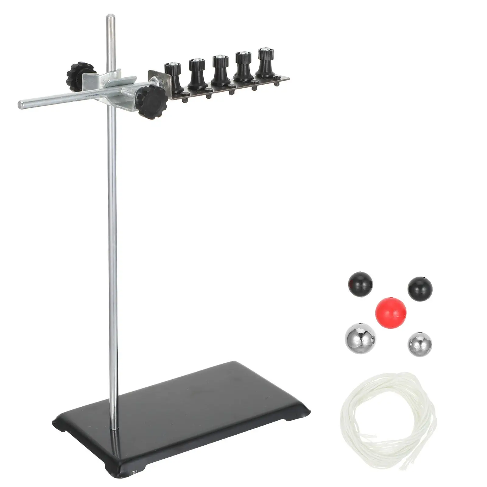 Adjustable 5 Balls Pendulum Physics Kit Metal Stand Stable Science Equipment for Classroom Physics Oscillation and Mechanics
Adjustable 5 Balls Pendulum Physics Kit Metal Stand Stable Science Equipment for Classroom Physics Oscillation and Mechanics