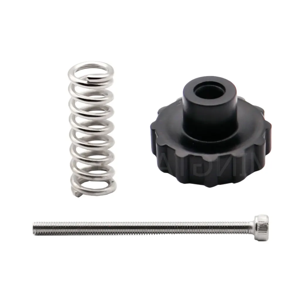 Upgraded Heated Bed Leveling Kit Hand Nut Screw Spring Parts for 3D Printer Platform Stable Plastic Resistant Easy
Upgraded Heated Bed Leveling Kit Hand Nut Screw Spring Parts for 3D Printer Platform Stable Plastic Resistant Easy