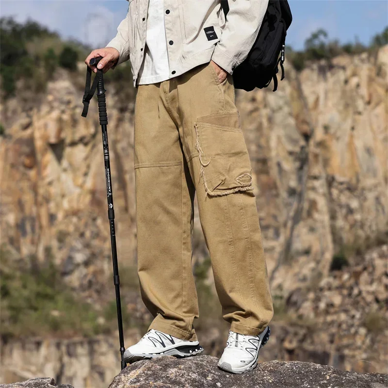 spring and autumn vintage brand American straight tube multi-bag cargo long pants men casual everything
spring and autumn vintage brand American straight tube multi-bag cargo long pants men casual everything