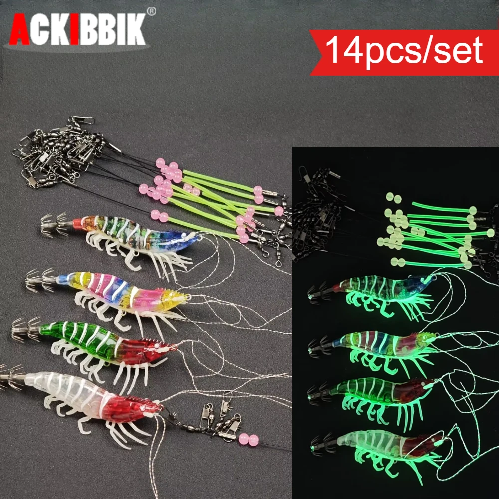14pcs/set EGI Squid Jig & Pre-tied Anti-Tangle Rig Set Soft Legs Luminous Beads Sharp Hook Saltwater Fishing Tackle
14pcs/set EGI Squid Jig & Pre-tied Anti-Tangle Rig Set Soft Legs Luminous Beads Sharp Hook Saltwater Fishing Tackle