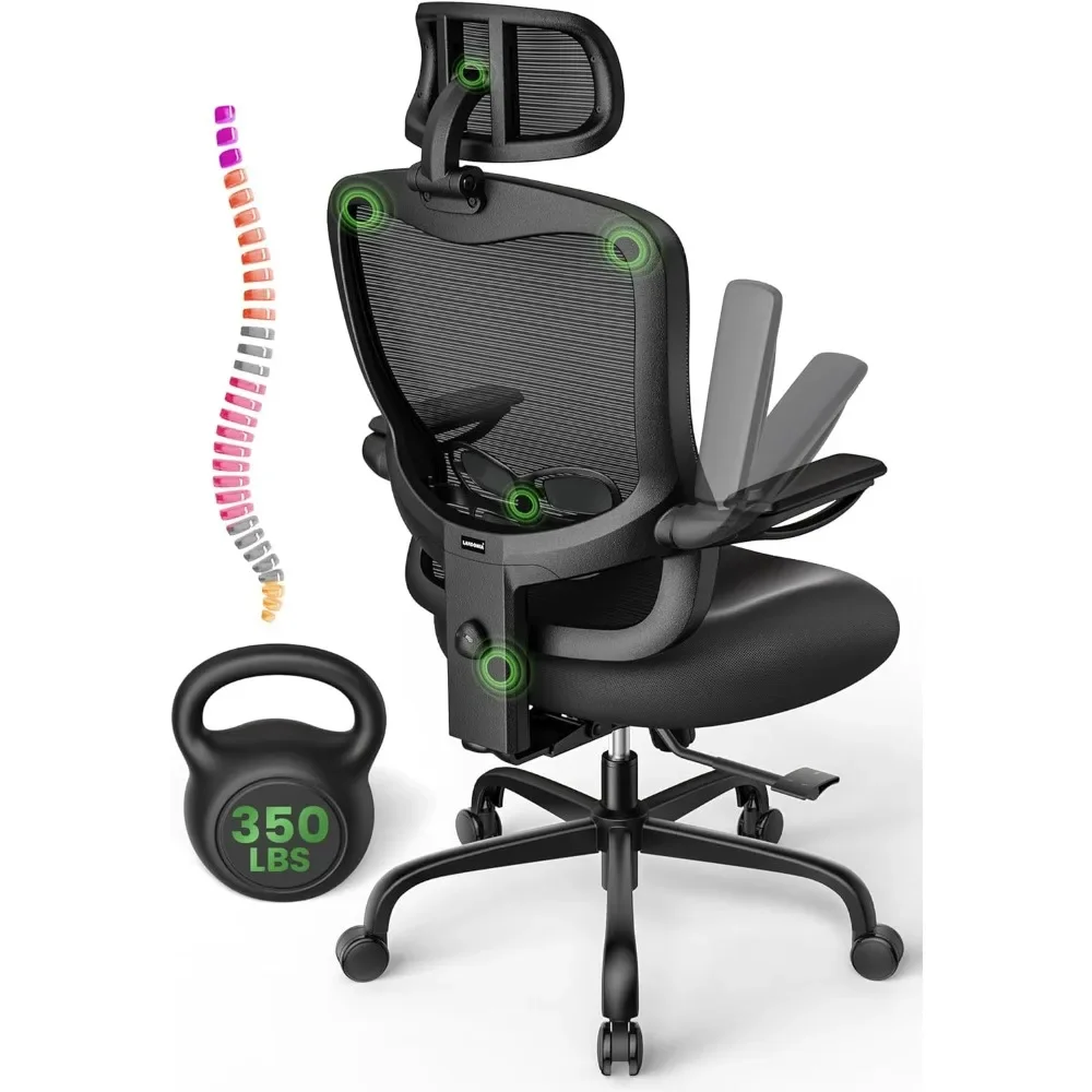 Ergonomic Office Chair Big and Tall - 350LBS Capacity, 6'5" Tall Max, Computer Desk Chairs Over 10 Hours Comfortable
Ergonomic Office Chair Big and Tall - 350LBS Capacity, 6'5" Tall Max, Computer Desk Chairs Over 10 Hours Comfortable