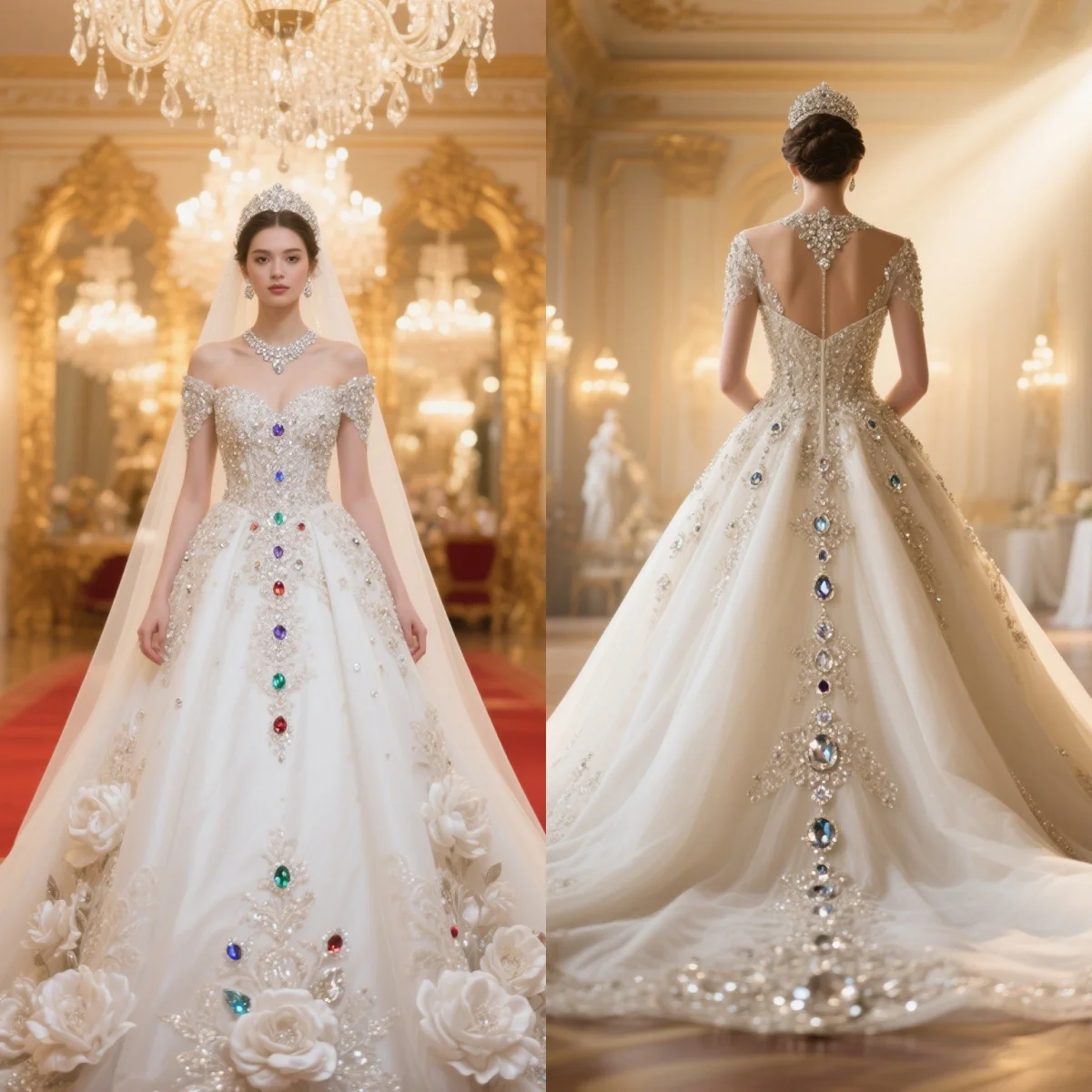 Modest Off The Shoulder Wedding Dress Ball Gown Floral Appliques Bridal Dress Customized Crystal Rhinestone vestidos de novia
Modest Off The Shoulder Wedding Dress Ball Gown Floral Appliques Bridal Dress Customized Crystal Rhinestone vestidos de novia