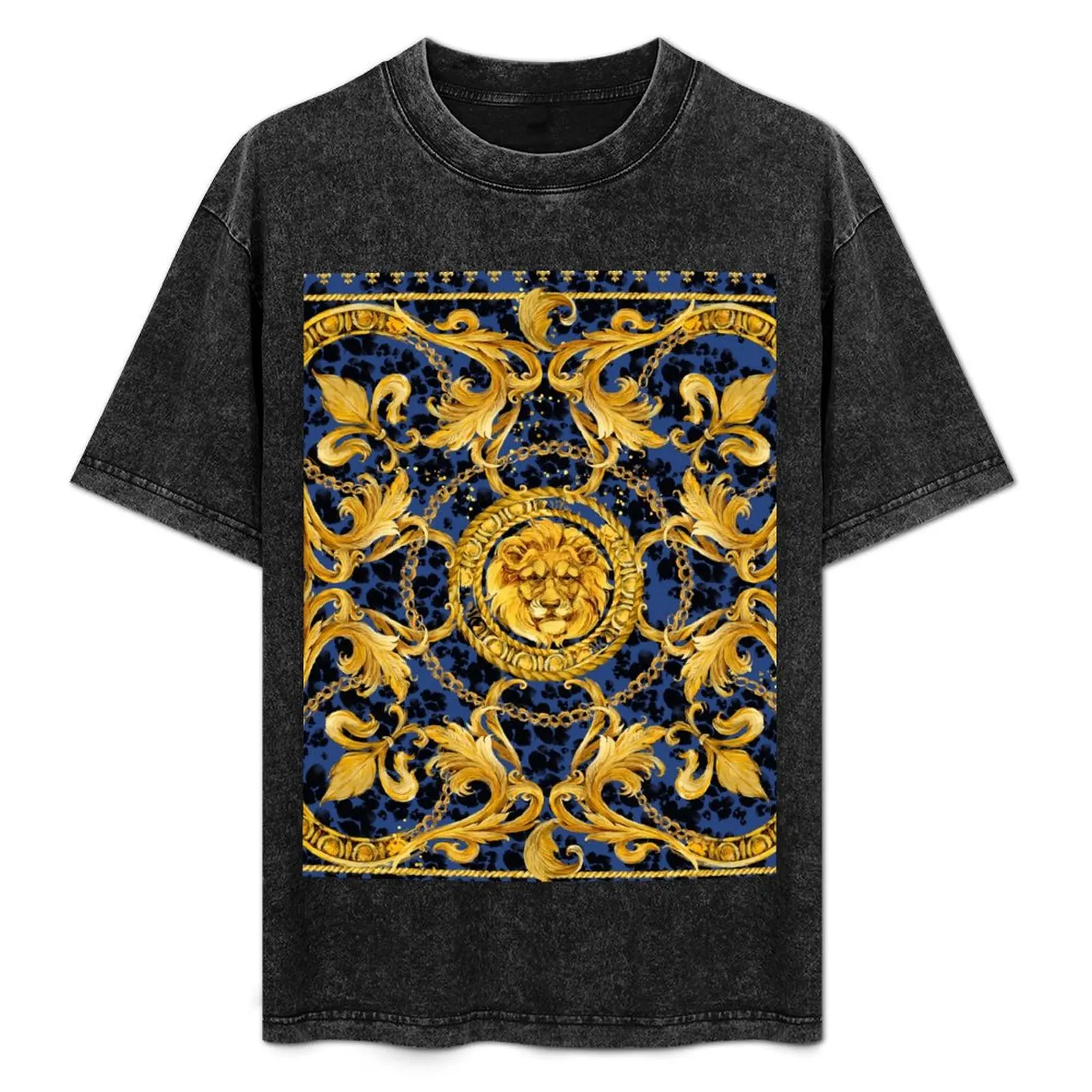 golden lion and damask ornament. T-Shirt Basic Short Sleeve T-Shirt for Men
golden lion and damask ornament. T-Shirt Basic Short Sleeve T-Shirt for Men