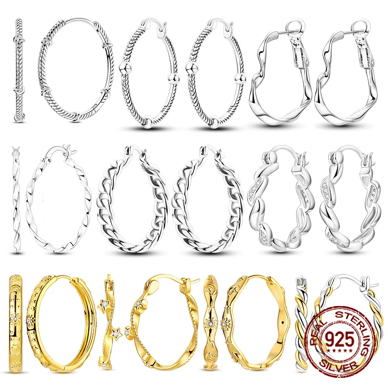 925 Sterling Silver Spiral Twisted Hoop Earrings Designer Ear Jewelry for Woman Zircon Earring Luxury Pendientes Fashion Jewelry
925 Sterling Silver Spiral Twisted Hoop Earrings Designer Ear Jewelry for Woman Zircon Earring Luxury Pendientes Fashion Jewelry