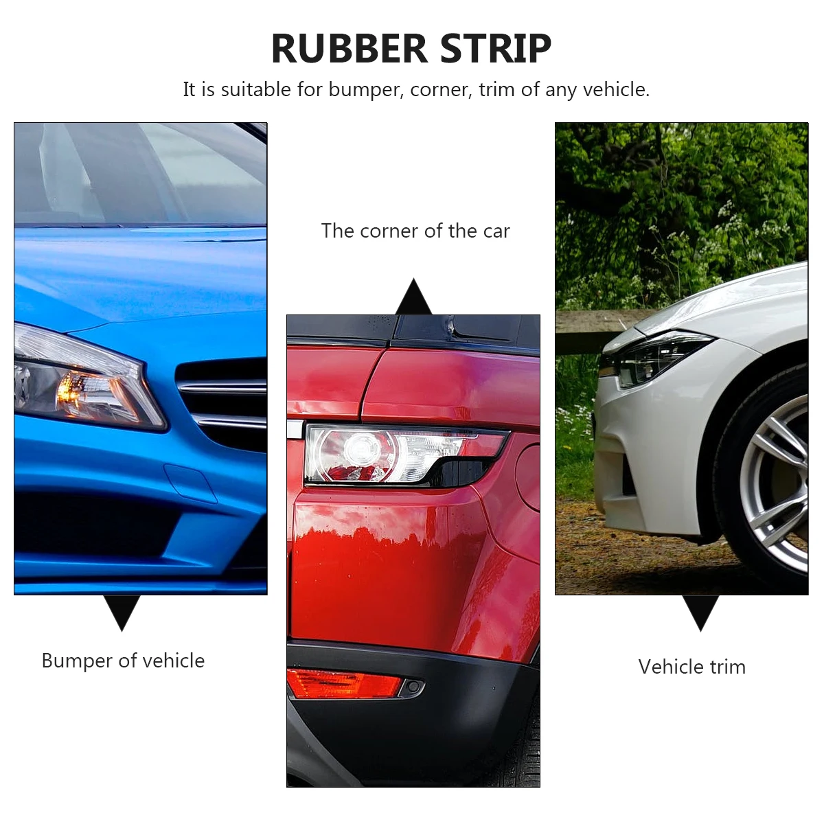 4 Pcs Anti-collision Strip Car Bumper Strips Trim Rubber Thicken Guard Corner Protectors
4 Pcs Anti-collision Strip Car Bumper Strips Trim Rubber Thicken Guard Corner Protectors