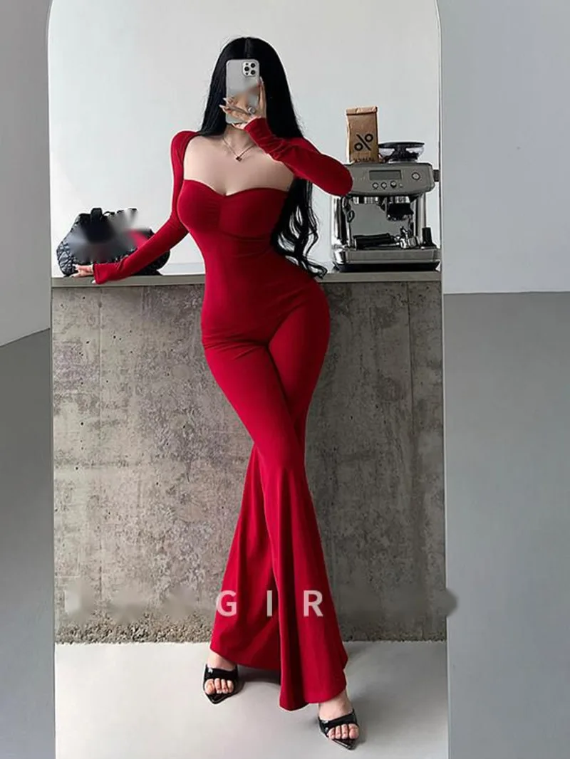 Сексуальный комплект: топ без бретелек с длинными рукавами и шалью, расклешенные брюки, удлиняющие ноги, повседневный стиль, модный женский комплект, корейские футболки 24NL
Сексуальный комплект: топ без бретелек с длинными рукавами и шалью, расклешенные брюки, удлиняющие ноги, повседневный стиль, модный женский комплект, корейские футболки 24NL