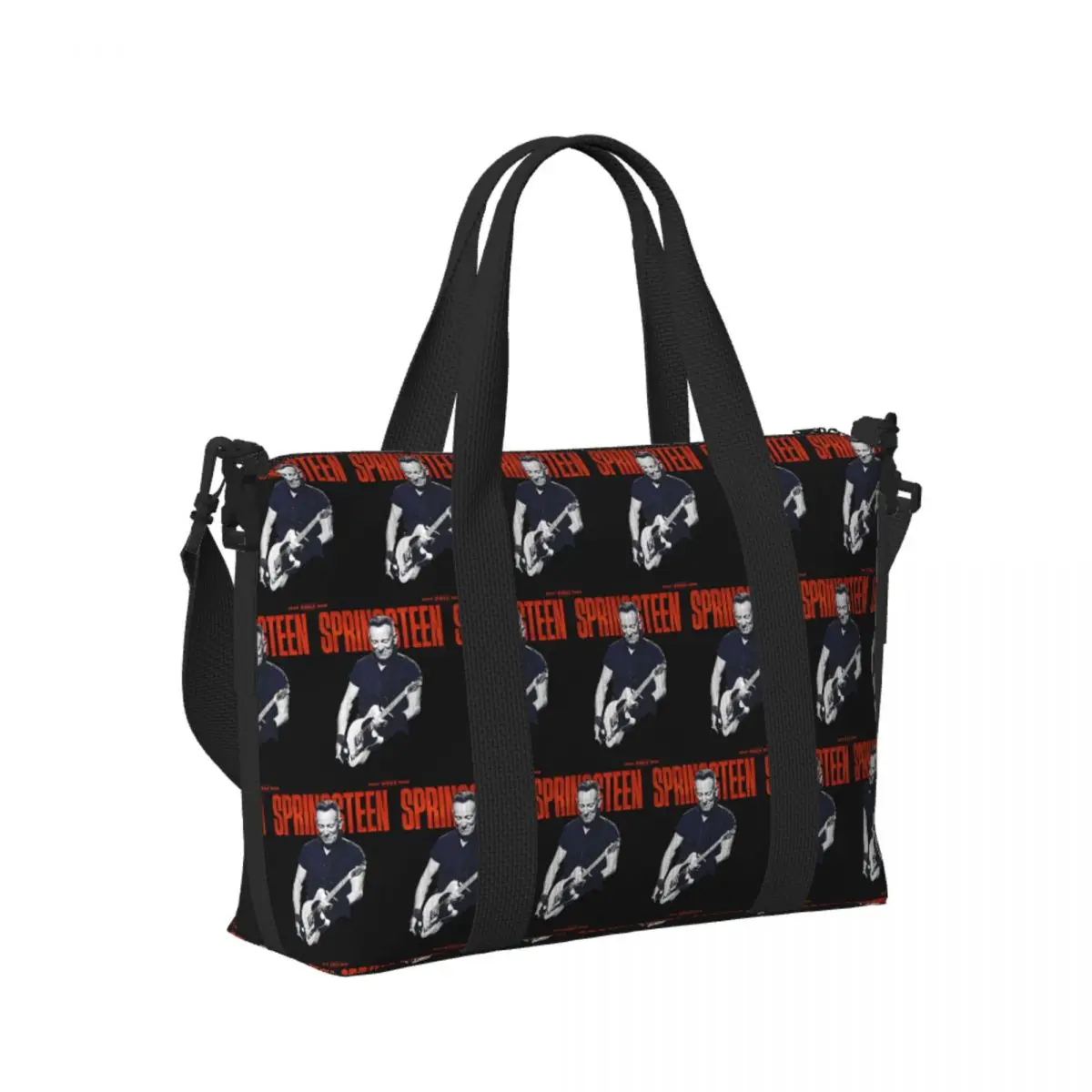 Пляжная дорожная сумка Брюса Спрингстин на заказ, большая вместительная сумка-тоут для тренажерного зала, йоги, женская дорожная сумка для покупок 
Пляжная дорожная сумка Брюса Спрингстин на заказ, большая вместительная сумка-тоут для тренажерного зала, йоги, женская дорожная сумка для покупок