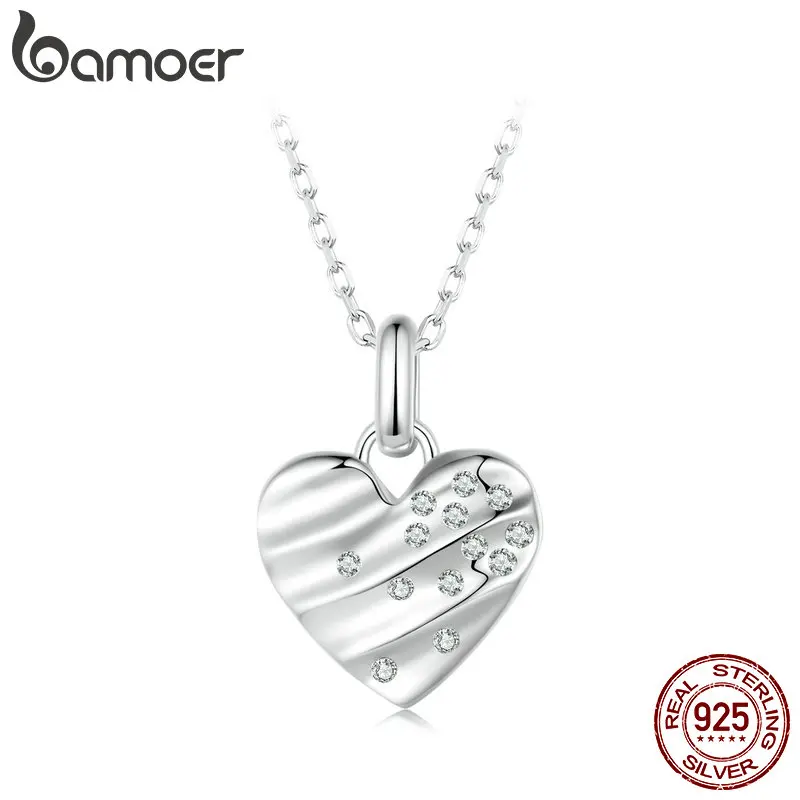 Bamoer, серебро 925 пробы, мерцающее сердце, кулон, ожерелье, любовь, шею, цепь для женщин, Подарок на годовщину, хорошее ювелирное изделие
Bamoer, серебро 925 пробы, мерцающее сердце, кулон, ожерелье, любовь, шею, цепь для женщин, Подарок на годовщину, хорошее ювелирное изделие