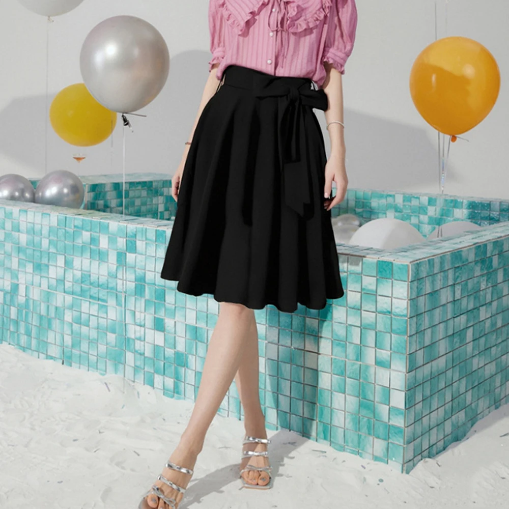 Black Red Green Yellow Solid Summer Swing Midi Skirt with Pocket Jupe Femme Women Clothing 50s 60s Retro Vintage Skirt Belted
Black Red Green Yellow Solid Summer Swing Midi Skirt with Pocket Jupe Femme Women Clothing 50s 60s Retro Vintage Skirt Belted