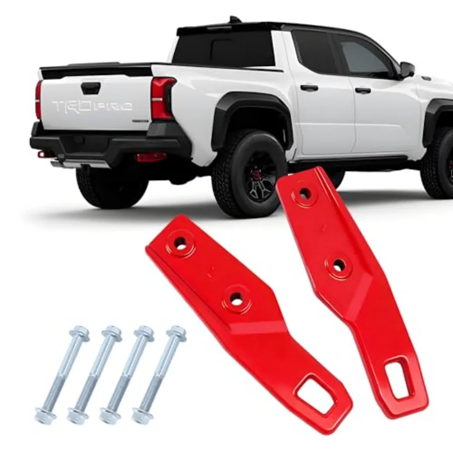 Rear tow hooks for Toyota Tacoma 20242026: hot-forged steel black finish direct bolt-on installation heavy-duty towing applicat
Rear tow hooks for Toyota Tacoma 20242026: hot-forged steel black finish direct bolt-on installation heavy-duty towing applicat