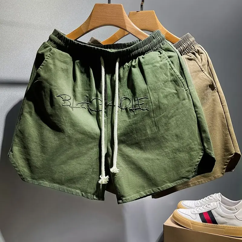 Summer Men's Casual Elastic Waist orts Beach Pants Loose Fit Straight Leg Youthful Vitali Sle Pure Color Ant Wrinkle
Summer Men's Casual Elastic Waist orts Beach Pants Loose Fit Straight Leg Youthful Vitali Sle Pure Color Ant Wrinkle