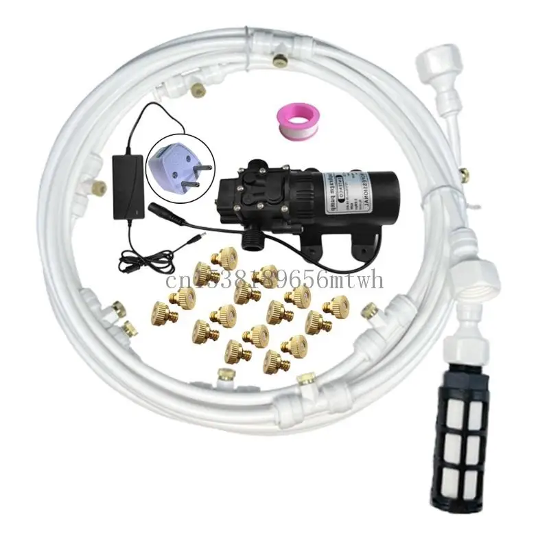 Mistinging Cooling System with Pumping Filter Set 12m Misting Line Brass Misting Nozzle 165PSI for Outdooor Porch B03D
Mistinging Cooling System with Pumping Filter Set 12m Misting Line Brass Misting Nozzle 165PSI for Outdooor Porch B03D