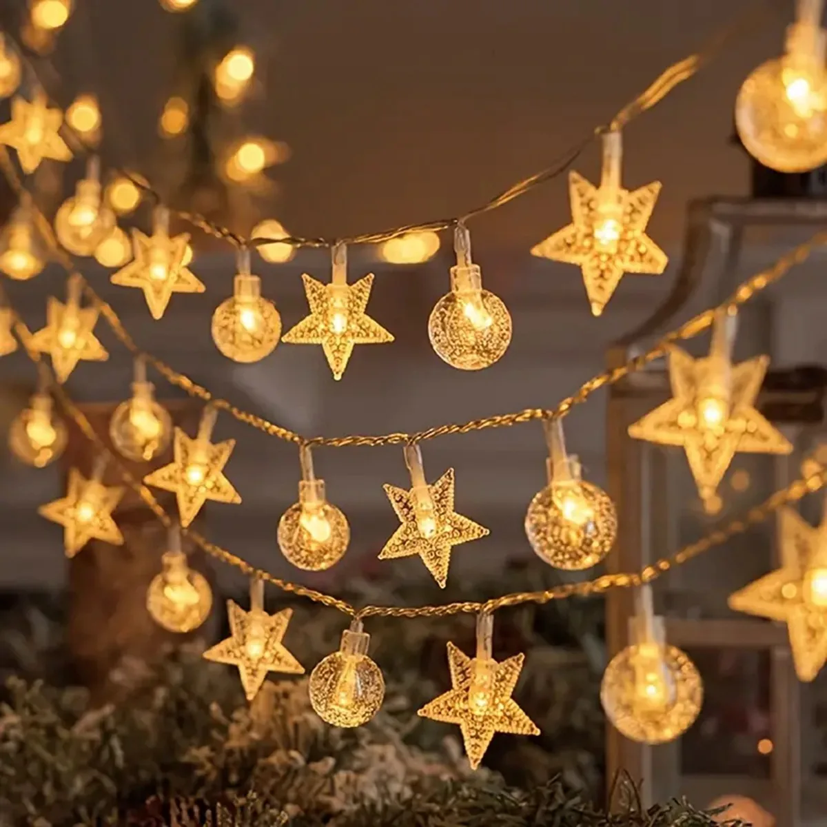 1PC LED Star and Bubble Lamp String Yard Light Waterproof Holiday Lights For Tent Wedding Birthday Party Canopy Camping Decor
1PC LED Star and Bubble Lamp String Yard Light Waterproof Holiday Lights For Tent Wedding Birthday Party Canopy Camping Decor