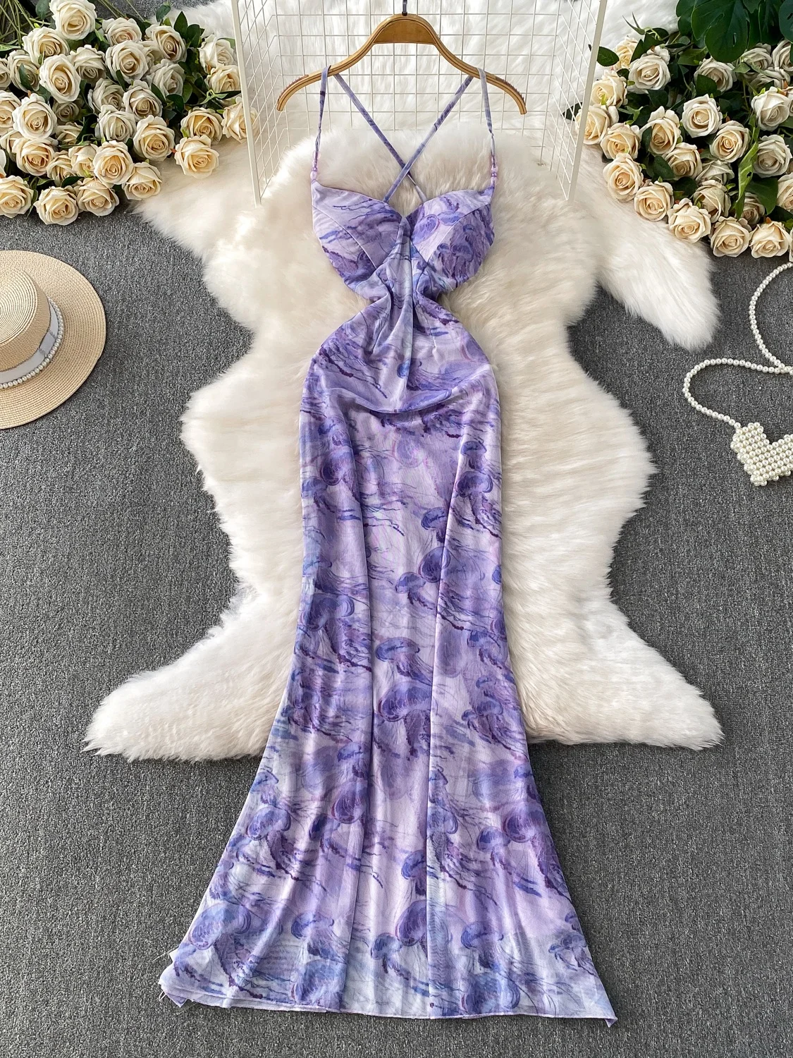 Stunning Sexy Bal Hanging Ne Dr Women's Summer Unique Beautiful Print Fi Tail Ele Long Dr Ele Sle Hi...
Stunning Sexy Bal Hanging Ne Dr Women's Summer Unique Beautiful Print Fi Tail Ele Long Dr Ele Sle Hi...