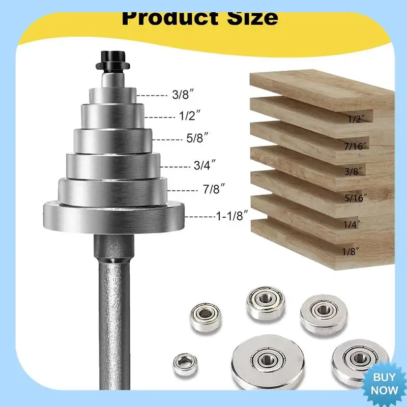 A47Z 1Set 1/4Inch Shank Rabbet Router Bit Set 3 Pieces Carbide Tipped Rabbeting Router Bit Router Bits Set
A47Z 1Set 1/4Inch Shank Rabbet Router Bit Set 3 Pieces Carbide Tipped Rabbeting Router Bit Router Bits Set