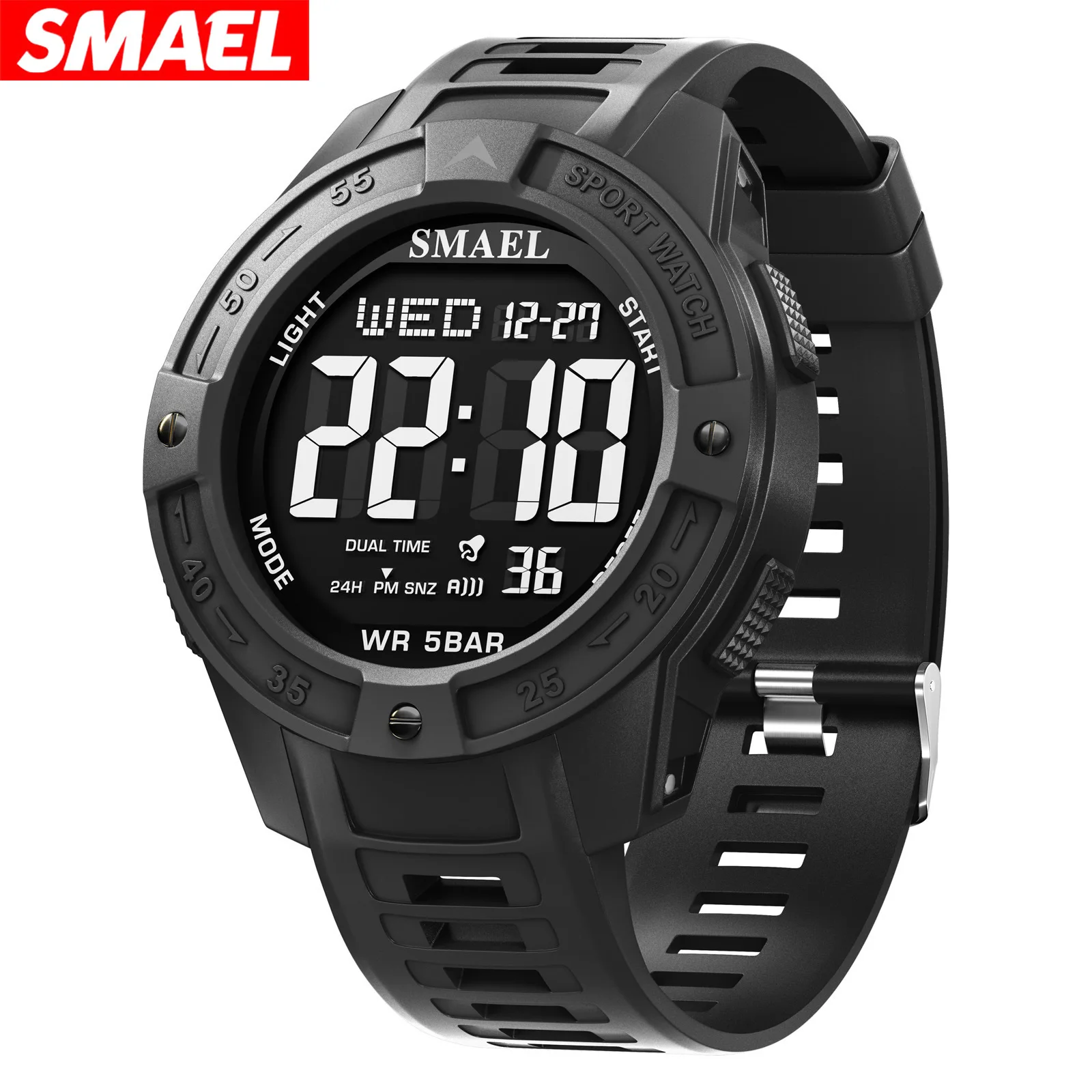 Smael men's sports digital watch - led, luminous, alarm, waterproof, stopwatch
Smael men's sports digital watch - led, luminous, alarm, waterproof, stopwatch