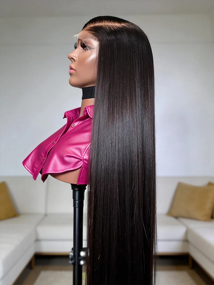 40 46 Inch 13x4 Transparent Bone Straight Lace Front Human Hair Wig 300 Density Brazilian 13x6 360 HD Lace Frontal Wig For Women
40 46 Inch 13x4 Transparent Bone Straight Lace Front Human Hair Wig 300 Density Brazilian 13x6 360 HD Lace Frontal Wig For Women