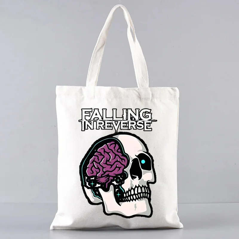 Falling in Reverse Vintage Canvas Tote Bag Skull Shoulder Bag for Women Casual Handbag Casual Tote Bag Foldable Tote Bag
Falling in Reverse Vintage Canvas Tote Bag Skull Shoulder Bag for Women Casual Handbag Casual Tote Bag Foldable Tote Bag