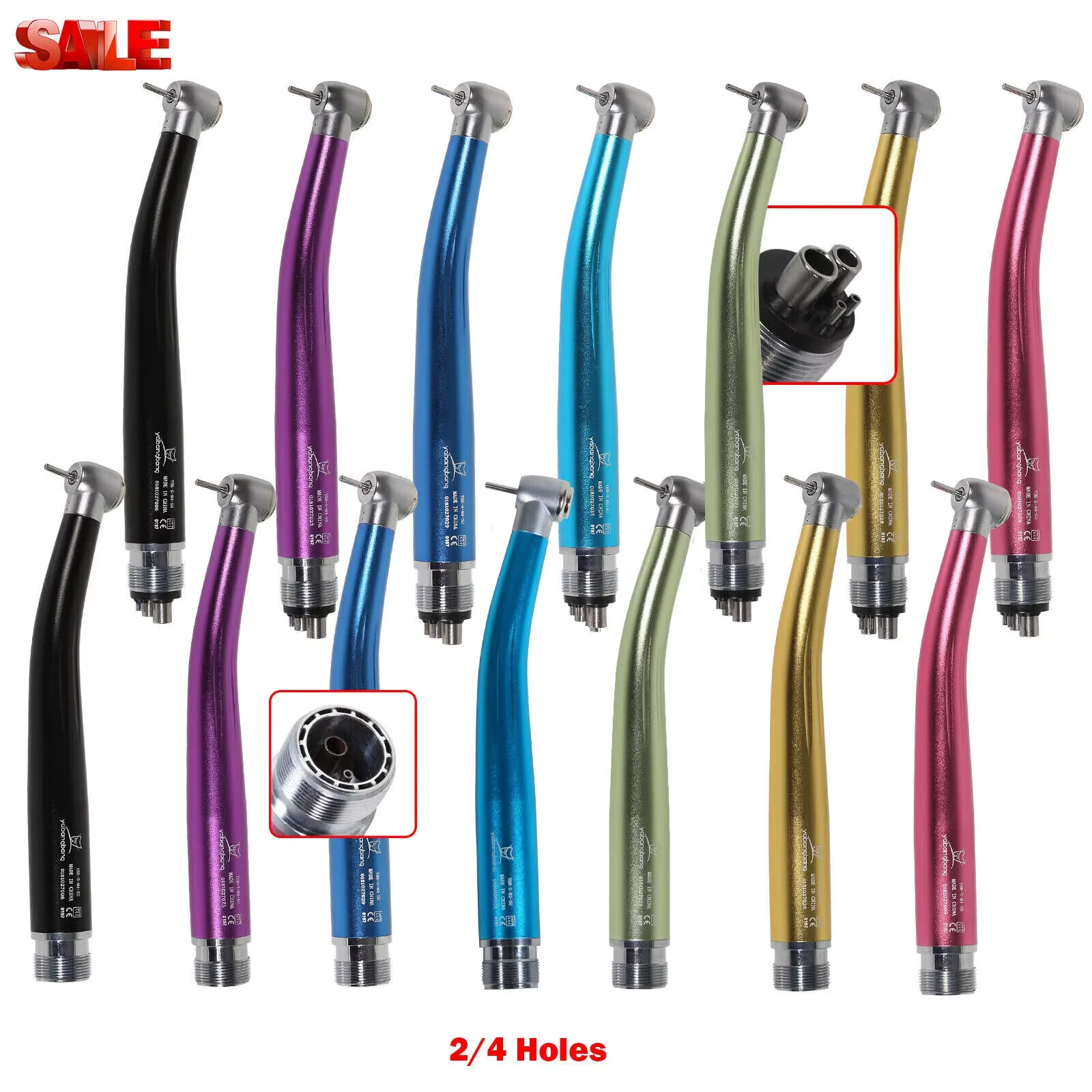 7 Colors Dental High Speed Handpiece Push Button Air Turbine 2/4Hole Fit Nsk Pana Max
7 Colors Dental High Speed Handpiece Push Button Air Turbine 2/4Hole Fit Nsk Pana Max