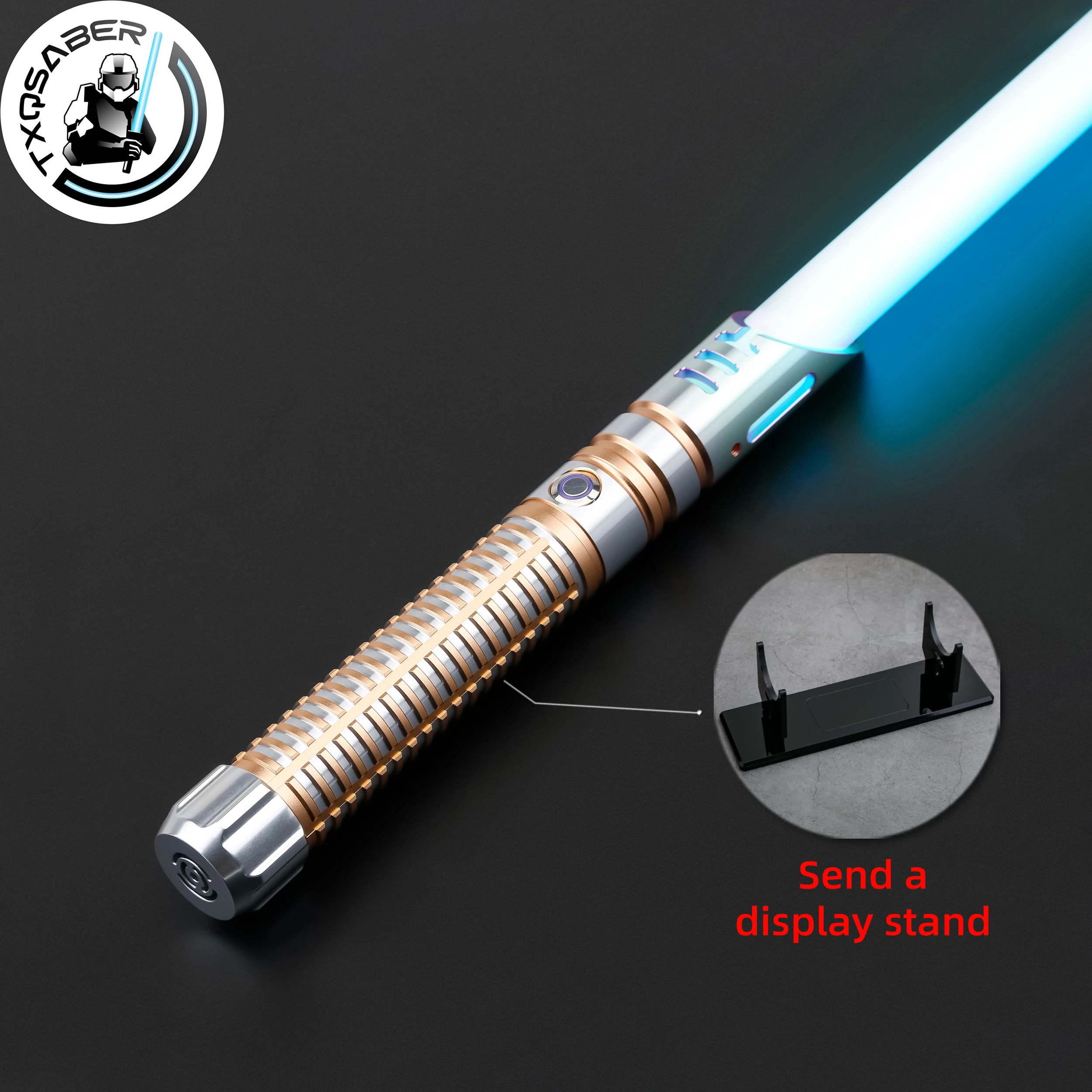 TXQSABER Lightsaber Heavy Dueling Jedi Light Saber RGB SNV4 Blaster Smooth Swing Metal Hilt Light sword Toys for Adult Cosplay
TXQSABER Lightsaber Heavy Dueling Jedi Light Saber RGB SNV4 Blaster Smooth Swing Metal Hilt Light sword Toys for Adult Cosplay