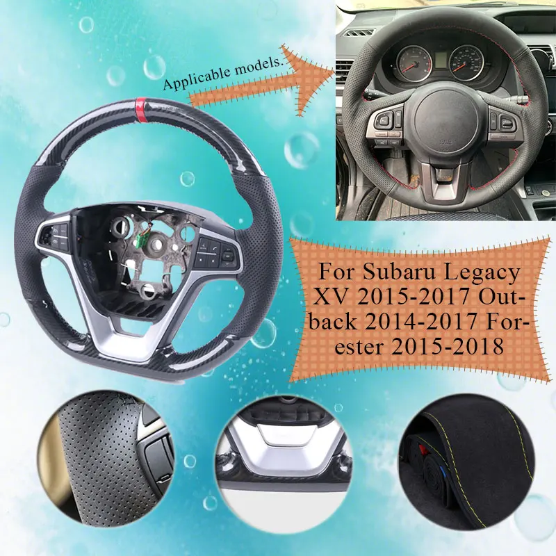 Gloss Carbon Fiber DIY Car Steering Wheel Cover For Subaru Legacy XV 2015-2017 Outback 2014-2017 Forester Steering Wheel Grip
Gloss Carbon Fiber DIY Car Steering Wheel Cover For Subaru Legacy XV 2015-2017 Outback 2014-2017 Forester Steering Wheel Grip
