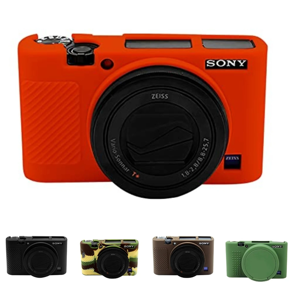 For Sony RX100 Mark VII Camera Silicone Case + Skin Cover & Lens Cap for Protection
For Sony RX100 Mark VII Camera Silicone Case + Skin Cover & Lens Cap for Protection