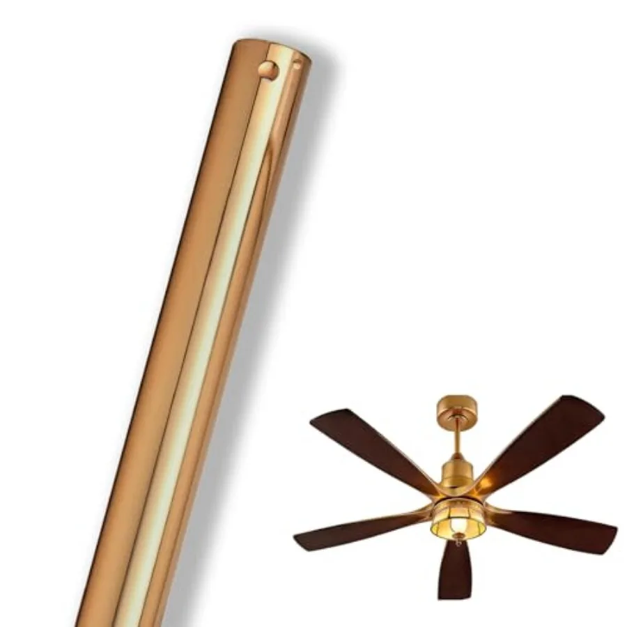 48 inch Ceiling Fan Downrod with Extension Cord, 4 Feet Downrod for Ceiling Fan, 1 inch Outside Diameter, Ceiling Boom Suitable
48 inch Ceiling Fan Downrod with Extension Cord, 4 Feet Downrod for Ceiling Fan, 1 inch Outside Diameter, Ceiling Boom Suitable