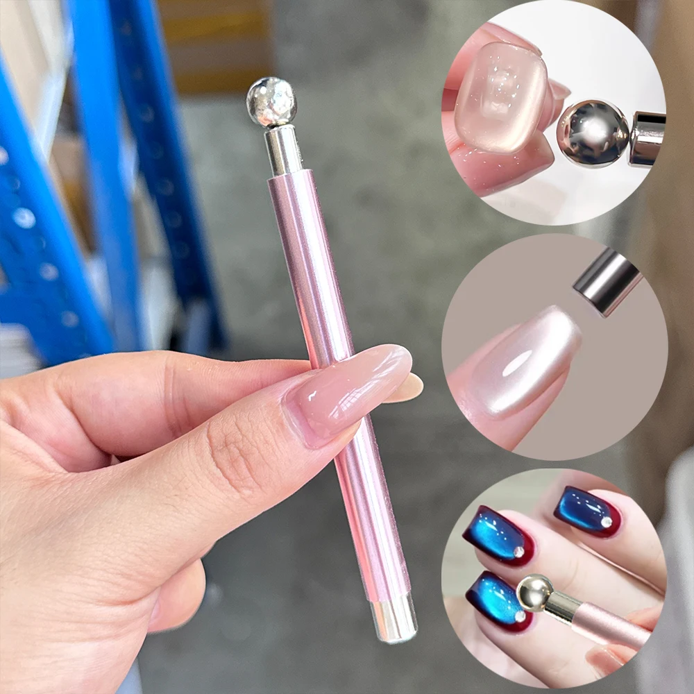 New Wand 2 IN 1 Cat Eye Magnetic Stick & Ball Double Head Strong Magnet Tool Pens Suck Glass Bead French for Magnetic Gel Polish
New Wand 2 IN 1 Cat Eye Magnetic Stick & Ball Double Head Strong Magnet Tool Pens Suck Glass Bead French for Magnetic Gel Polish