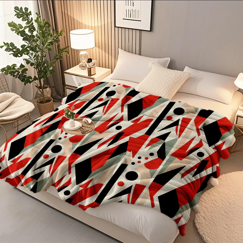 Selected Flannel Soft Blanket Abstract Harmony Red Black Japanese Zen Reversible Blanket Bed Scarf With Machine-washable Durable
Selected Flannel Soft Blanket Abstract Harmony Red Black Japanese Zen Reversible Blanket Bed Scarf With Machine-washable Durable