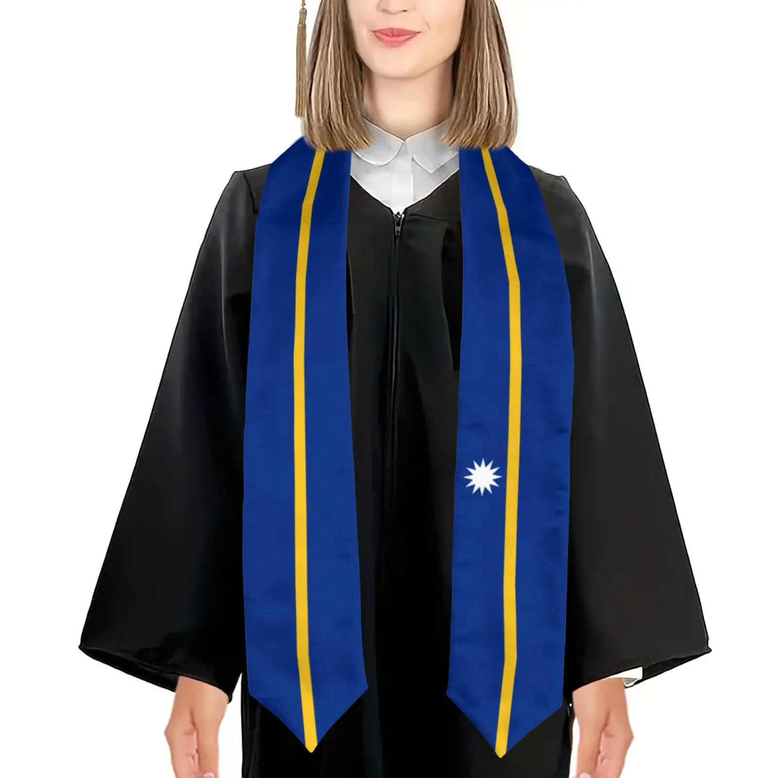 2025 Nauru Flag Graduation Stole Shawl Sash Honor For Study Aboard International Students
2025 Nauru Flag Graduation Stole Shawl Sash Honor For Study Aboard International Students