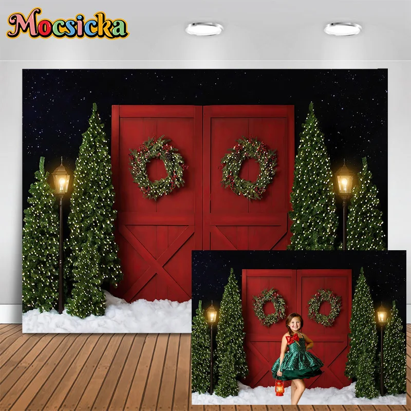 Photography Background Merry Christmas New Year's Eve Xmas Tree Red Wooden Door Decor Backdrop Family Portrait Cake Smash Studio
Photography Background Merry Christmas New Year's Eve Xmas Tree Red Wooden Door Decor Backdrop Family Portrait Cake Smash Studio