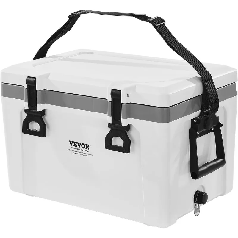 VEVOR 26 QT Hard Cooler with Ice Retention, Heavy-Duty Handles and Strap, Lightweight Rigid Material Insulated Portable Cooler
VEVOR 26 QT Hard Cooler with Ice Retention, Heavy-Duty Handles and Strap, Lightweight Rigid Material Insulated Portable Cooler