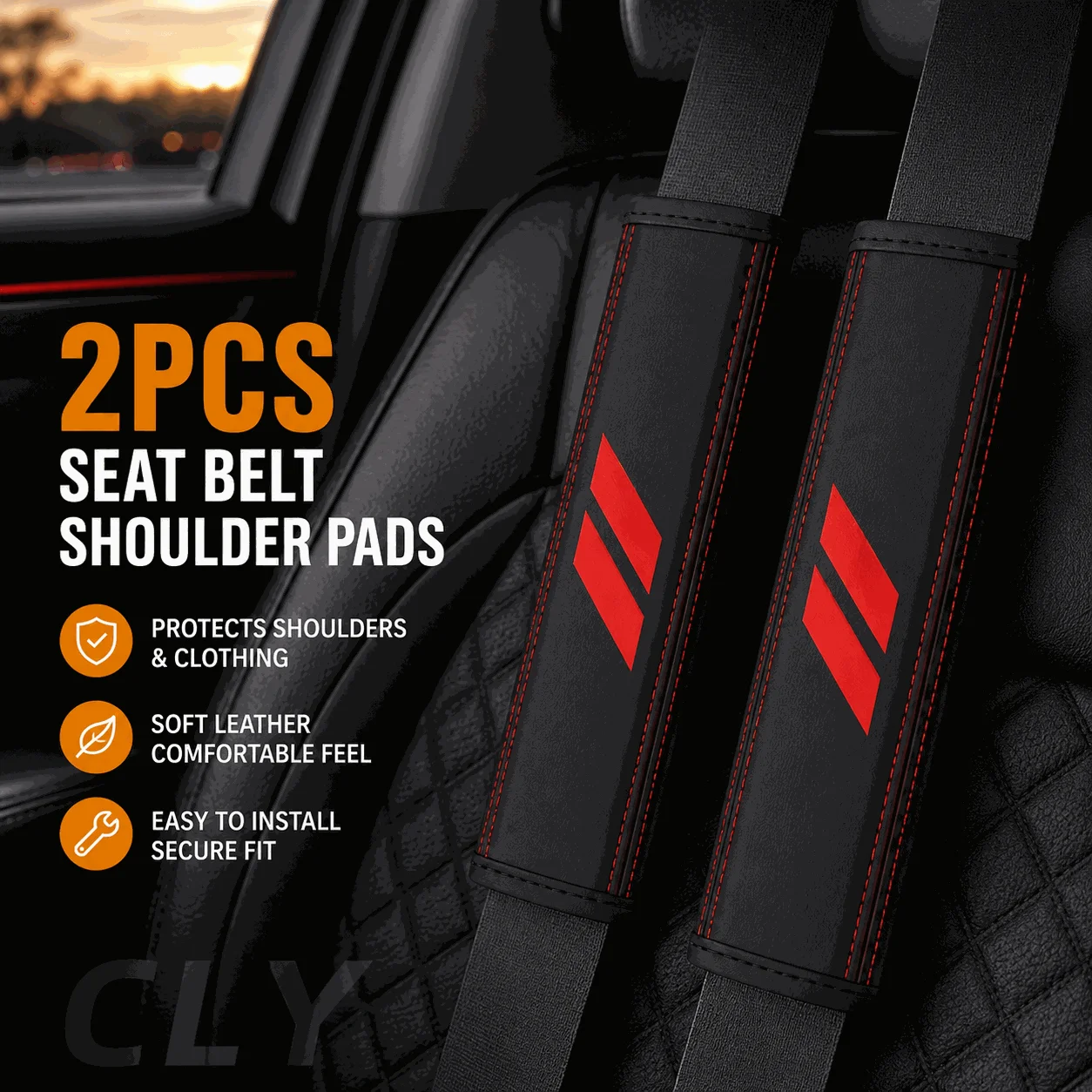 2Pcs For // Sport Emblem Logo Challenger Ram Charger Durango Leather Car Safety Belt Shoulder Cover Pads Interior Decoration
2Pcs For // Sport Emblem Logo Challenger Ram Charger Durango Leather Car Safety Belt Shoulder Cover Pads Interior Decoration