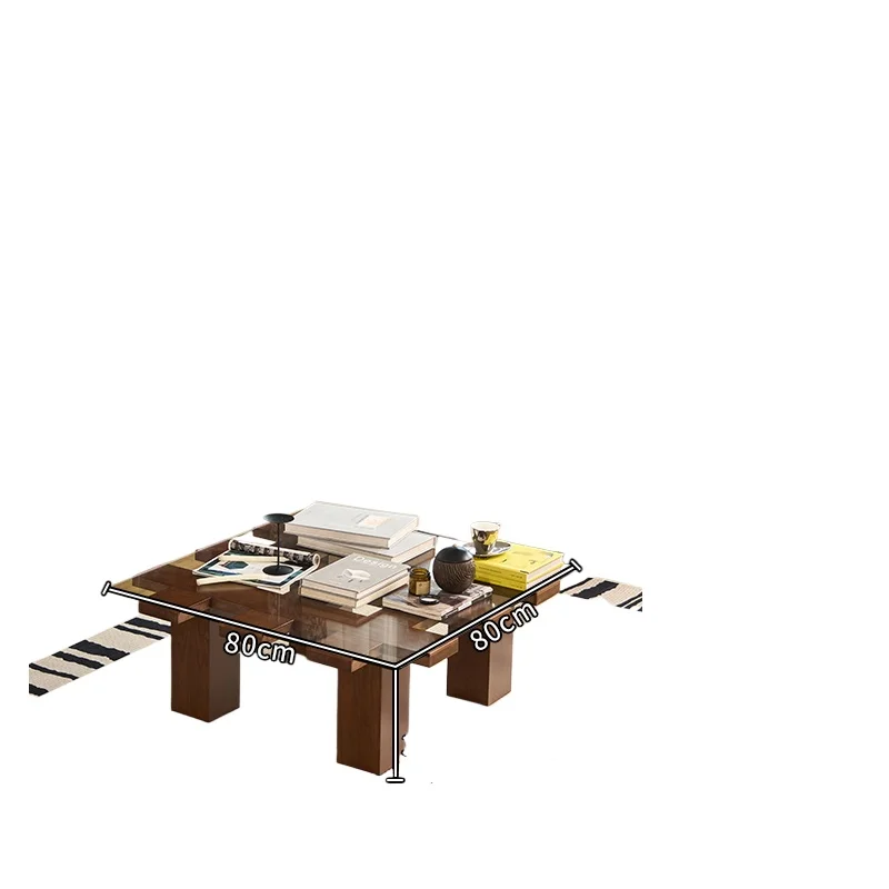 French medieval square tempered glass coffee table household living room retro creative tea table
French medieval square tempered glass coffee table household living room retro creative tea table