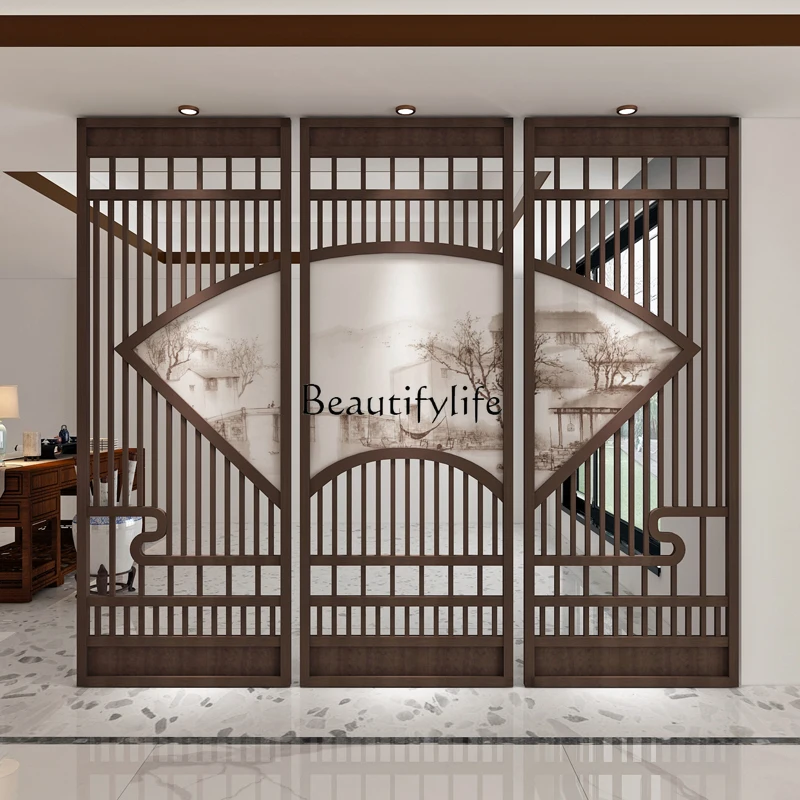 New Chinese Style Solid Wood Fan-Shaped Hollow Screen Hotel Screen Living Room Study Flower and Bird Seat Screen
New Chinese Style Solid Wood Fan-Shaped Hollow Screen Hotel Screen Living Room Study Flower and Bird Seat Screen