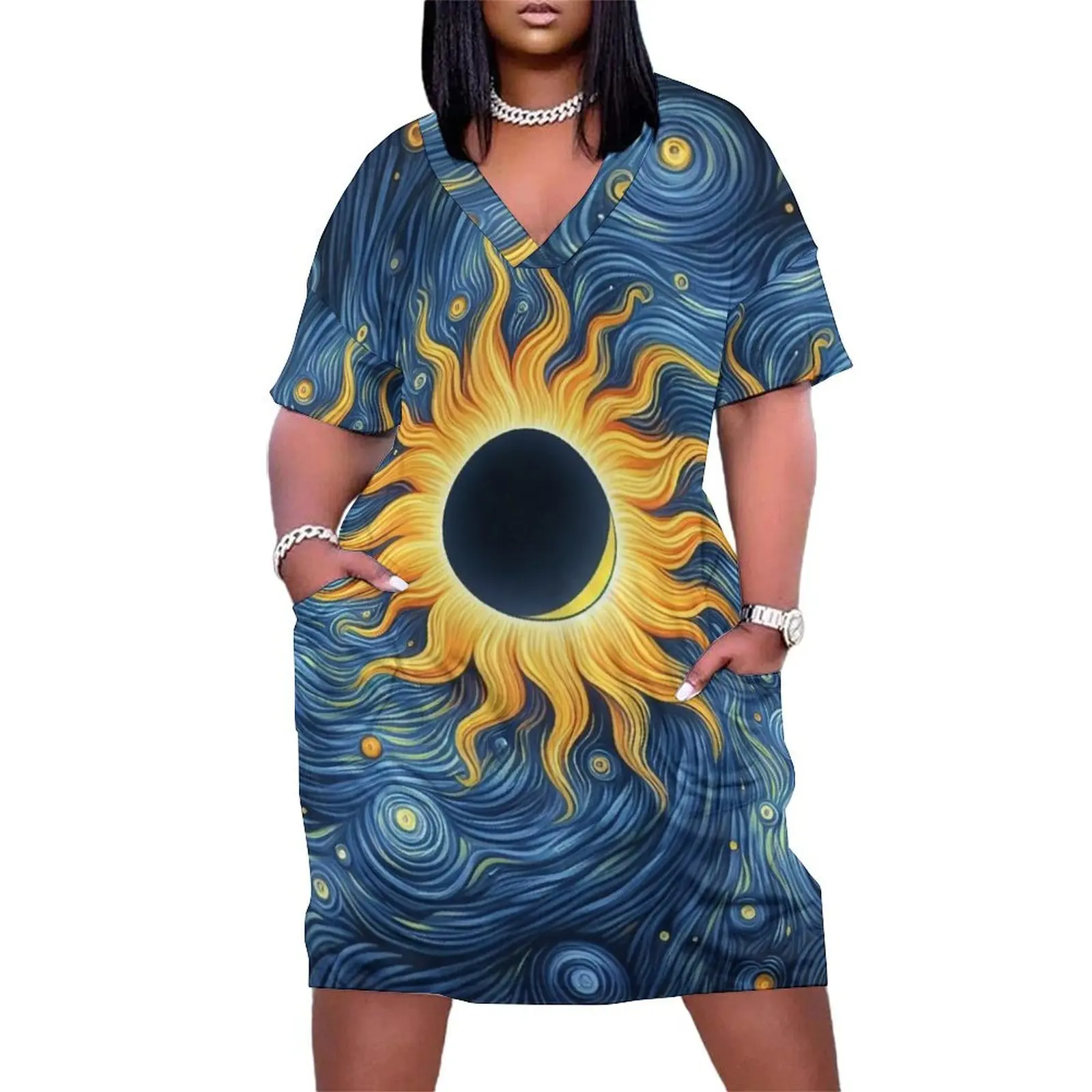 Solar Eclipse Texas - Art Solar Eclipse Loose Pocket Dress dresses for woman luxury dresses
Solar Eclipse Texas - Art Solar Eclipse Loose Pocket Dress dresses for woman luxury dresses