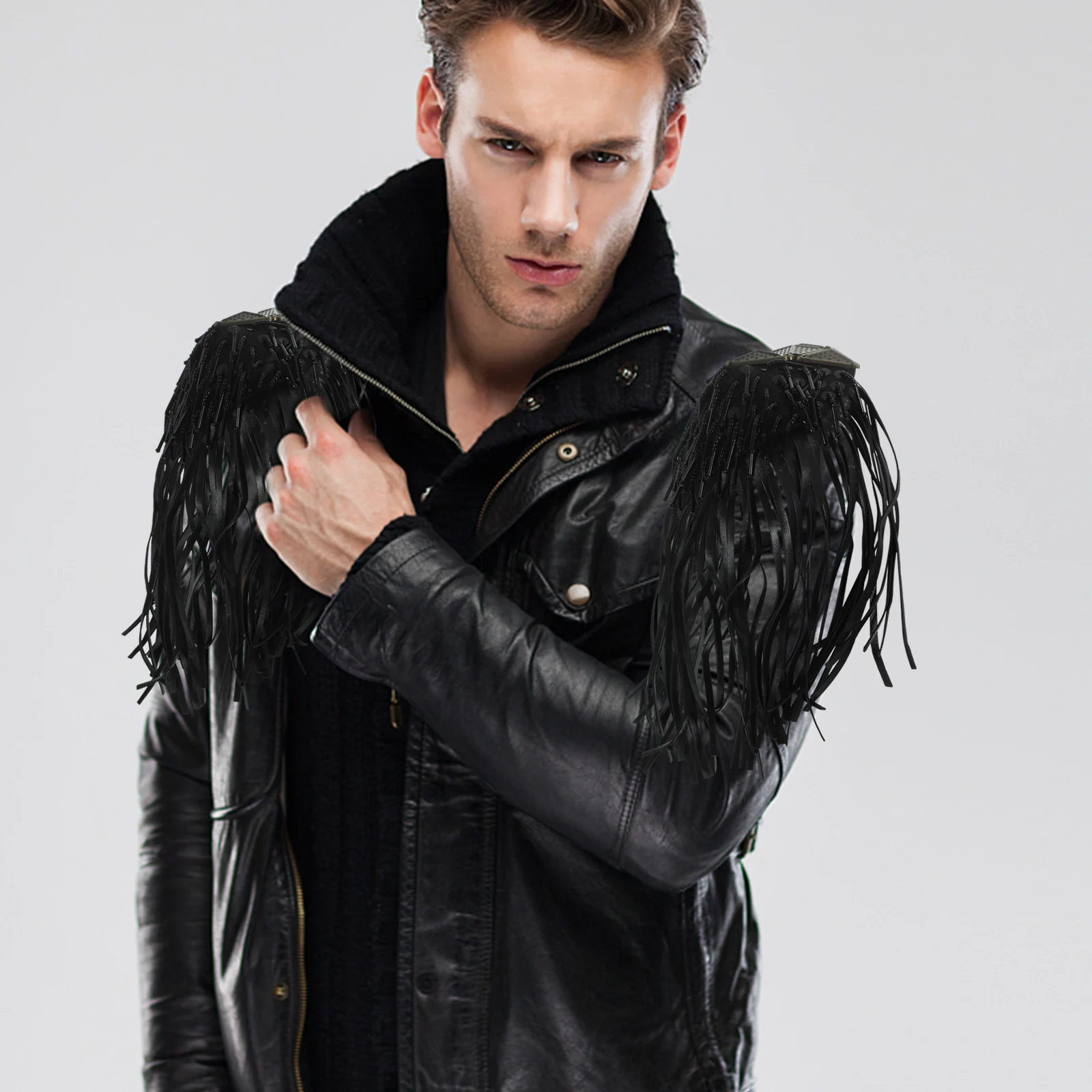 2 pcs Epaulets Fringe Tassel Decor Epaulettes Punk Style Fashion Boards Badge Lightweight Durable Fringe Epaulet Epaulet For
2 pcs Epaulets Fringe Tassel Decor Epaulettes Punk Style Fashion Boards Badge Lightweight Durable Fringe Epaulet Epaulet For