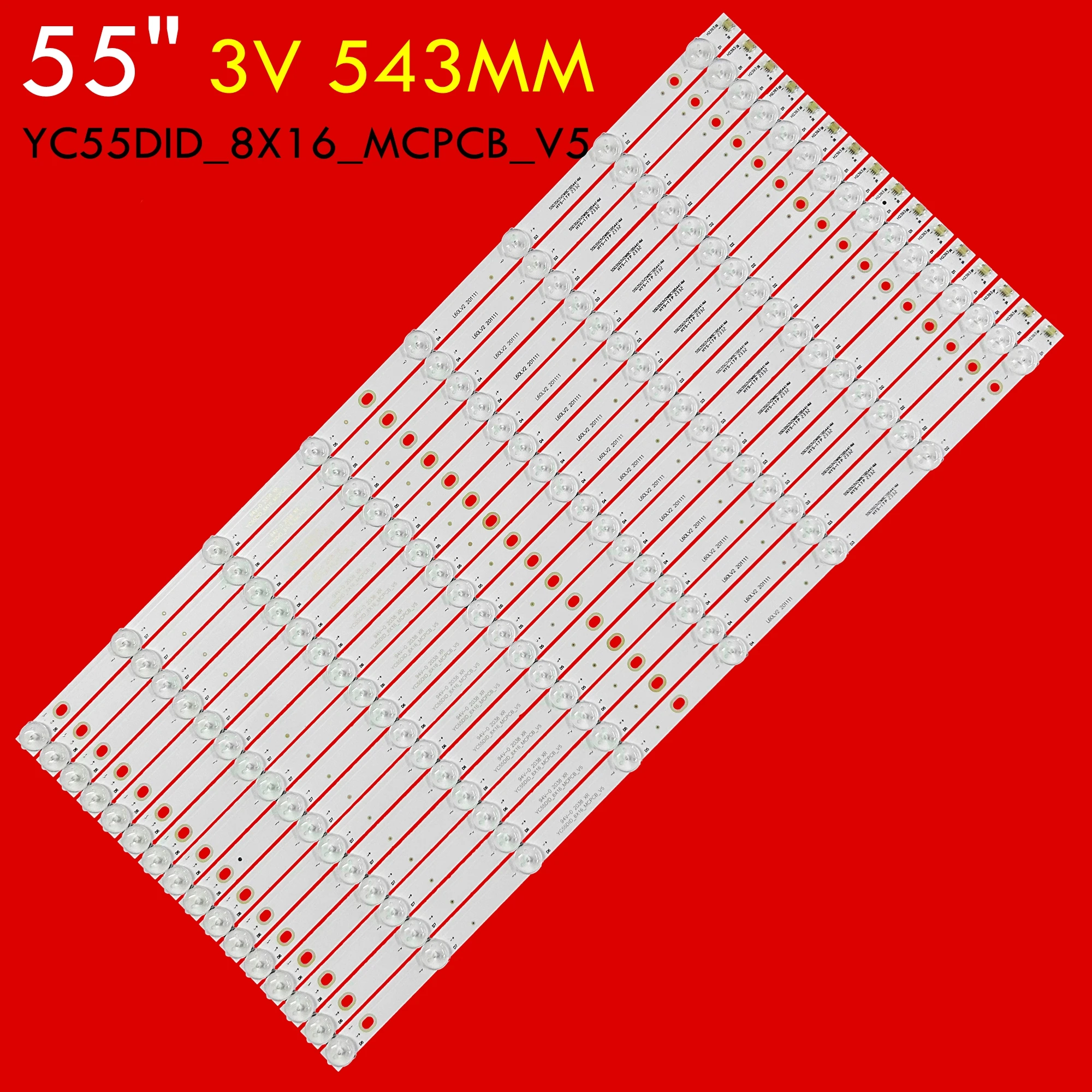 Светодиодная лента подсветки для дисплея со сращенным экраном FM-P5535LQ-H YC55DID_8X16_MCPCB_V5
Светодиодная лента подсветки для дисплея со сращенным экраном FM-P5535LQ-H YC55DID_8X16_MCPCB_V5
