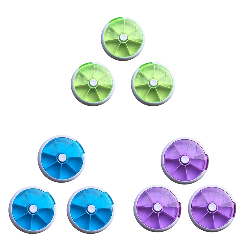 New Pill Box, 7 Day Pill Dispenser, Round Pill Box, Mini 7 Day Circular Shape Rotary Style Pill Cases
New Pill Box, 7 Day Pill Dispenser, Round Pill Box, Mini 7 Day Circular Shape Rotary Style Pill Cases
