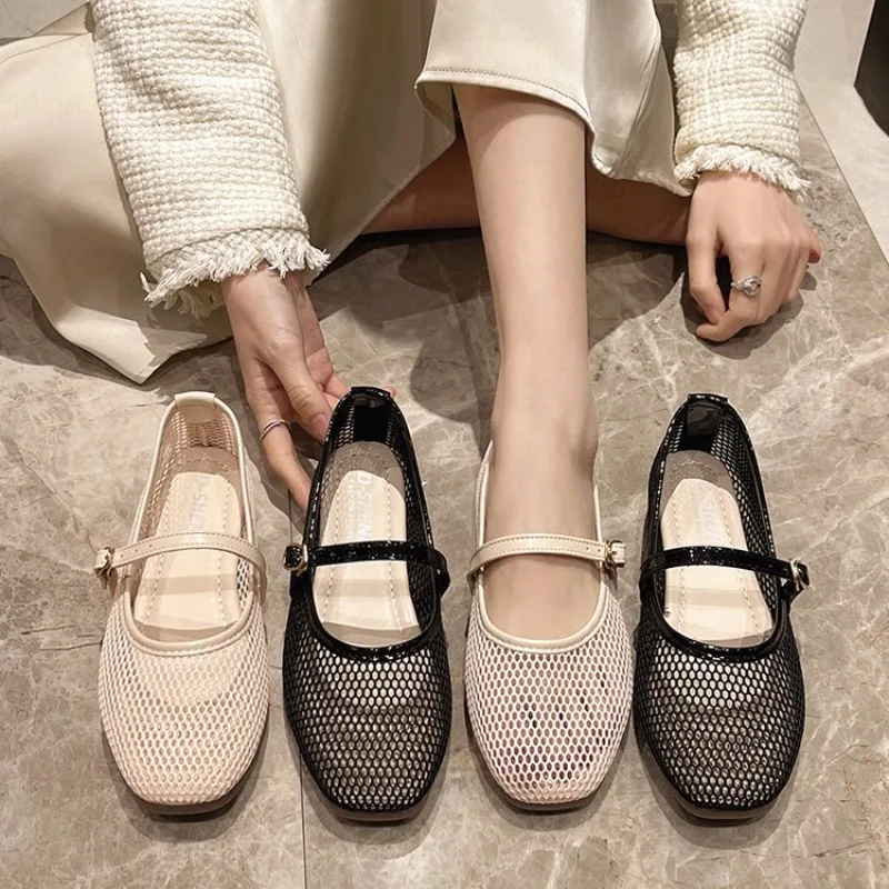 Summer Fishing Net Flat Bottom Sandals Hollow Design Fashio Low Cut Shallow Mouth Comfortable Beach Roman Shoes Women
Summer Fishing Net Flat Bottom Sandals Hollow Design Fashio Low Cut Shallow Mouth Comfortable Beach Roman Shoes Women
