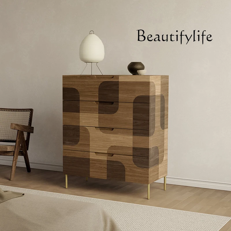 Solid wood bedroom drawer locker contrasting color porch cabinet light luxury high-end home decoration cabinet
Solid wood bedroom drawer locker contrasting color porch cabinet light luxury high-end home decoration cabinet