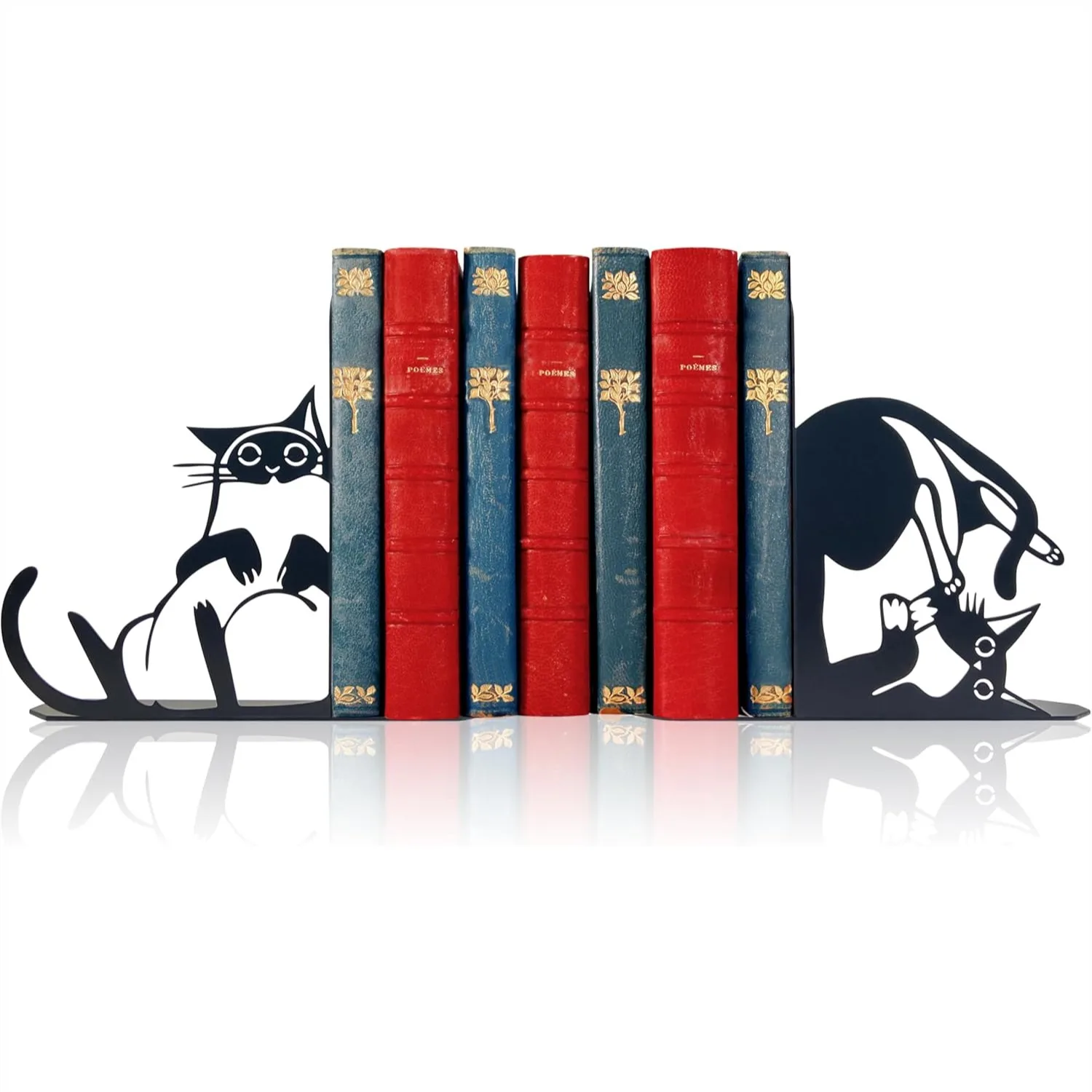 Cute Cat Bookends for Shelves, Decorative Metal Book Ends for Home Office Desk, Cat Lover Gifts
Cute Cat Bookends for Shelves, Decorative Metal Book Ends for Home Office Desk, Cat Lover Gifts