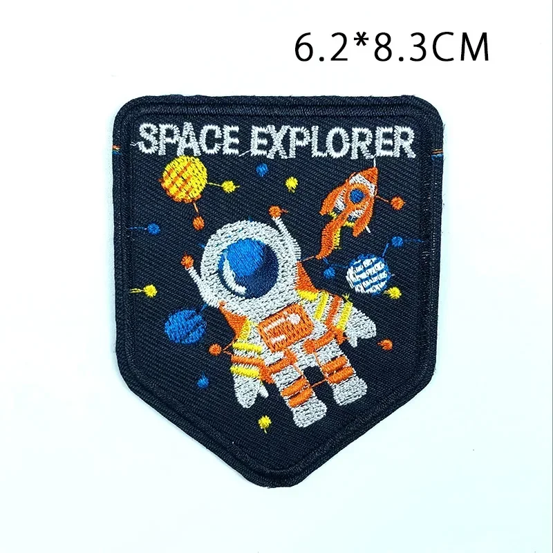 Cartoon Astronaut Cloth Sticker for Kids Clothing DIY Embroidery Patch Adhesive Ironing Clothing Accessory for Hat/cloth/shoes
Cartoon Astronaut Cloth Sticker for Kids Clothing DIY Embroidery Patch Adhesive Ironing Clothing Accessory for Hat/cloth/shoes