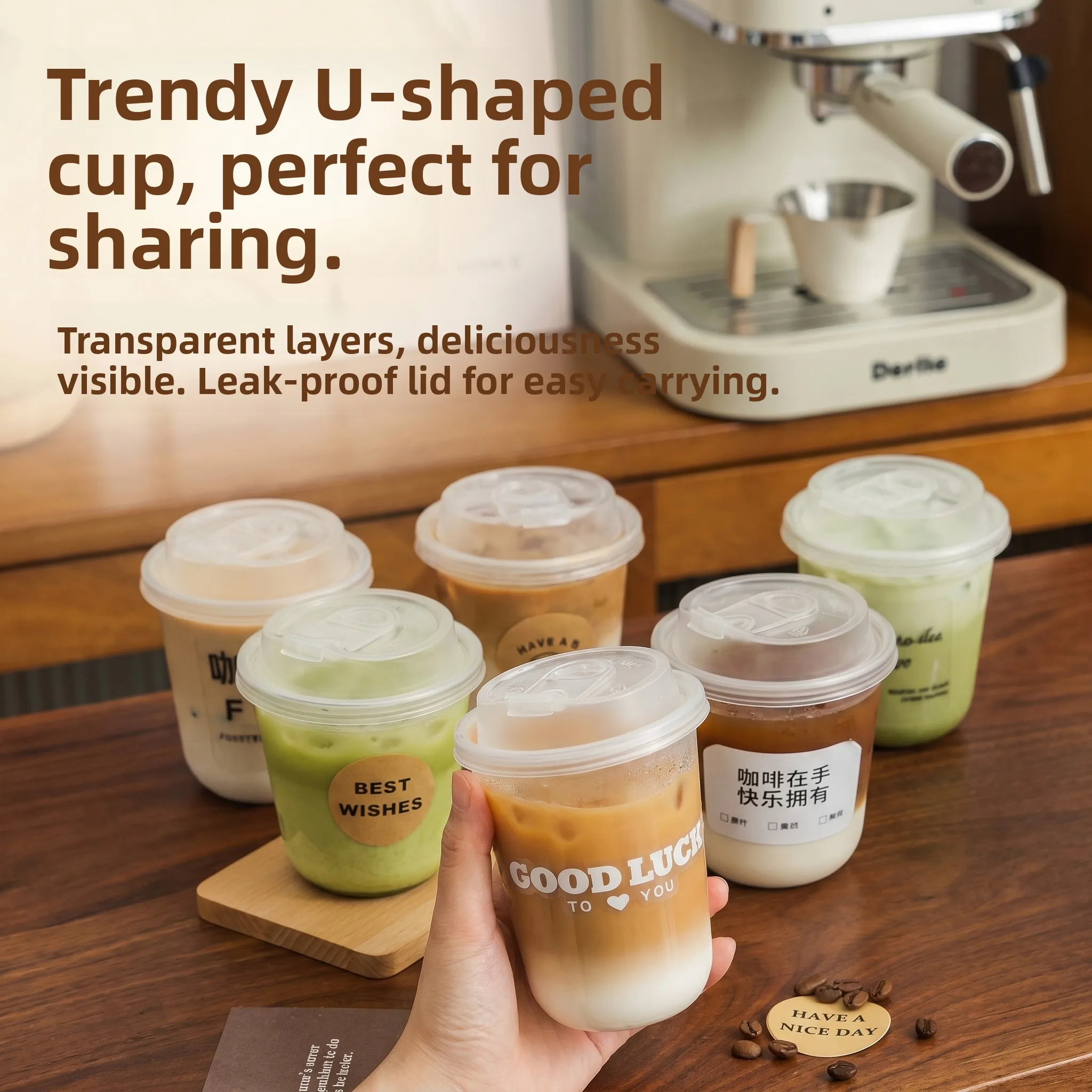 Portable Disposable Coffee Cup with Lid Food Grade Plastic for Outdoor Hot Drink Milk Tea Beverage High Aesthetic Value
Portable Disposable Coffee Cup with Lid Food Grade Plastic for Outdoor Hot Drink Milk Tea Beverage High Aesthetic Value