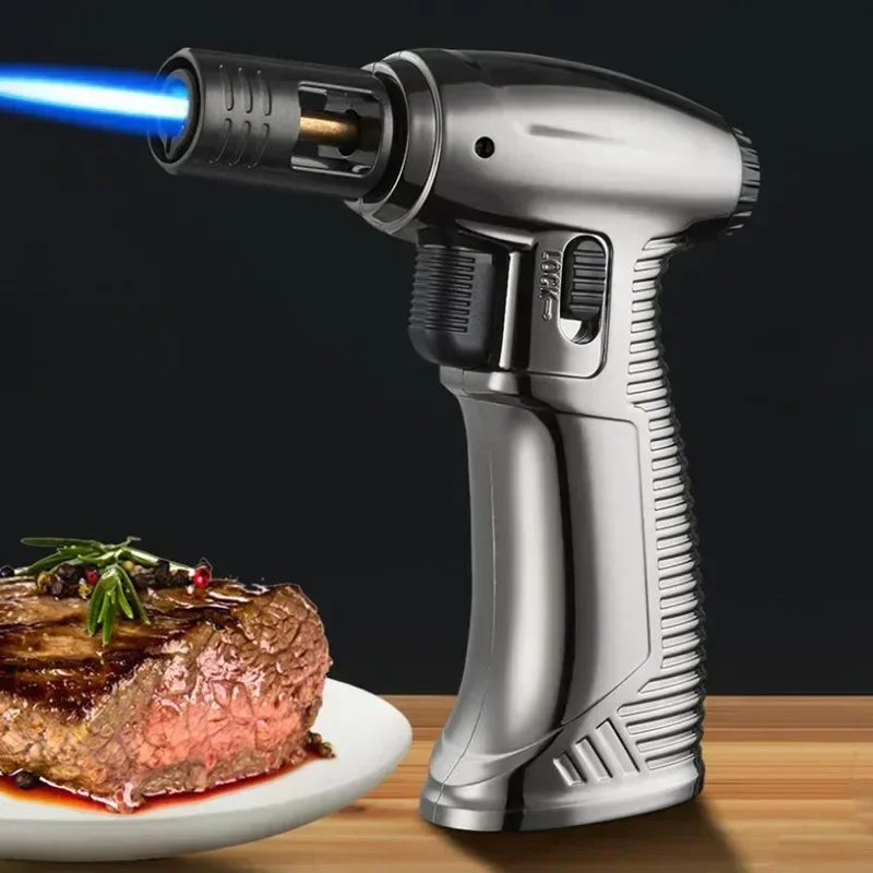 Creative Metal Turbo Gas Jet Lighter Torch Windproof Welding Gun Blue Flame Butane Cigar Lighter Kitchen Camping BBQ Tool
Creative Metal Turbo Gas Jet Lighter Torch Windproof Welding Gun Blue Flame Butane Cigar Lighter Kitchen Camping BBQ Tool