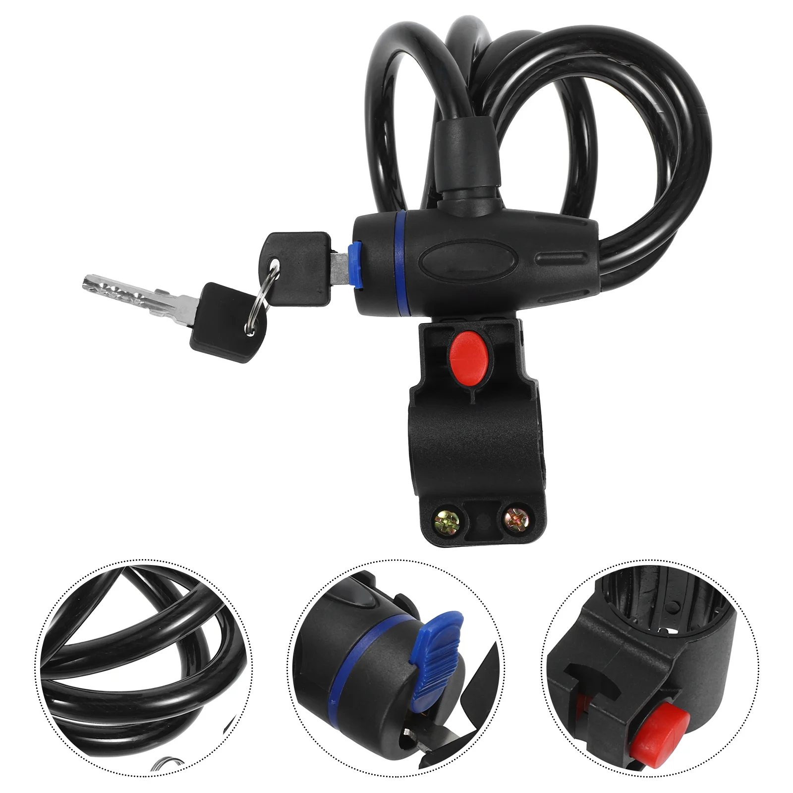 High-Quality Black Chain Lock Portable Mountain Bike Lock Ring Durable Security Anti-Theft Wear-Resistant Steel
High-Quality Black Chain Lock Portable Mountain Bike Lock Ring Durable Security Anti-Theft Wear-Resistant Steel