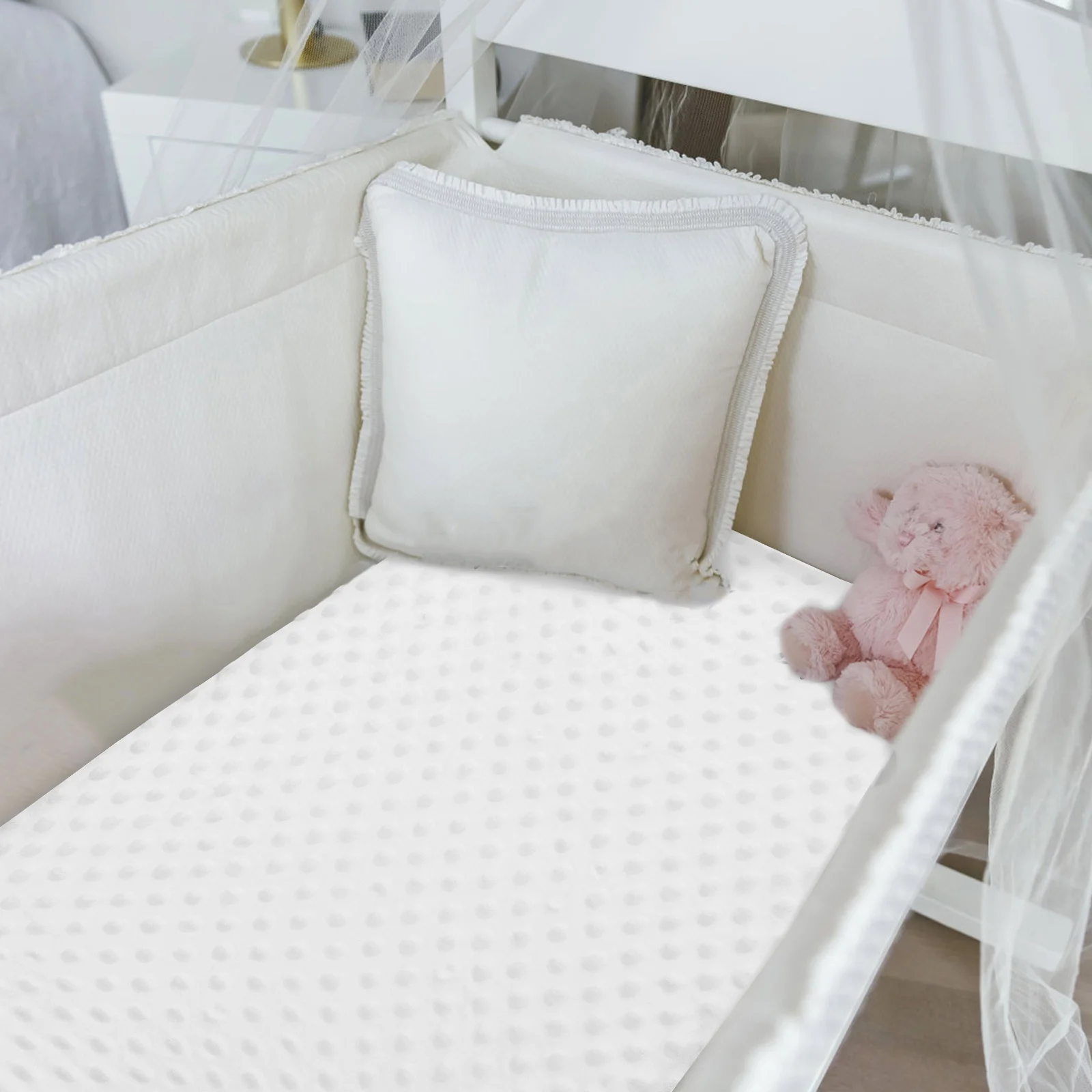 Soft Baby Bassinet Sheets Waterproof Mattress Cover Crib Bed Protector Pad Newborn Nursery Fitted Sheet Bedding Set
Soft Baby Bassinet Sheets Waterproof Mattress Cover Crib Bed Protector Pad Newborn Nursery Fitted Sheet Bedding Set